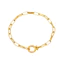 Thời trang, thích hợp, tối giản thép không gỉ và thép titan mạ vàng 18K, vòng tay dây chuyền kẹp giấy cao cấp và trang sức vòng cổ