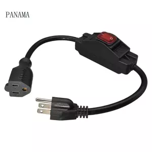 Dây kết nối NAMA 3X14AWG NEMA5-15P đến 5-15R để sử dụng lâu dài trong các khu vực thương mại và dân cư
