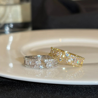 Nhẫn Siêu Sáng Bóng Zircon Bầu Trời Đầy Sao Mở Nhẫn Có Thể Điều Chỉnh Hàn Quốc Đơn Giản Sang Trọng Thanh Lịch Và Độc Đáo Cao Cấp Nhẫn
