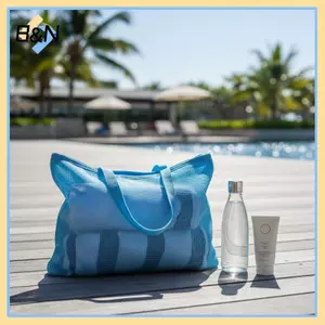 Túi Tote Đi Biển Lớn Lưới Chống Thấm Nước B & N Chống Cát 2 Tay Cầm Hoàn Hảo Cho Bể Bơi Tập Gym Du Lịch Và Dã Ngoại Bảo Quản.