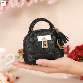 Ví đựng tiền xu Mini dành cho nữ Ví móc khóa thời trang Da tổng hợp bền Túi nhỏ dễ thương