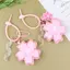 SRVN Hồng Hoa Anh Đào Móc Chìa Khóa Vải Sakura Mặt Dây Chuyền Hoa Dễ Thương Móc Chìa Khóa Bapa Quyến Rũ Túi Trang Trí Ô Tô Phụ Kiện.