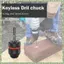 3 JAW SDS Chuck Adapter Cho -Series SDS-Plus Búa, 3Jaw 1 / 2Inch Keyless Chuck Với SDS-Plus Shank
