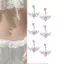 Siyuyan Pha Lê Ngôi Sao Rối Bụng Nút Nhẫn Thép Không Gỉ Dainsty Zircon Rốn Nhẫn Bụng Xuyên Cơ Thể Trang Sức VN
