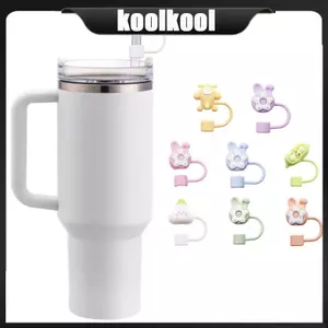 Kool Thanh Lịch Ống Hút Có Hoạt Hình Silicone Ống Hút Toppers Cho Hoạt Động Ngoài Trời