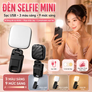 🔥Sạc USB đèn chụp ảnh / Đèn làm đẹp tích điện / Đèn selfie có kẹp điện thoại LED / Mini RGB vòng tay đèn livestream