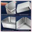 JRP 5 Chiếc Hộp Bảo Quản Thực Phẩm Bằng Thép Không Gỉ Hộp Giữ Tươi Có Nắp, Hình Chữ Nhật Xúc Xích Mì Đĩa Trái Cây JRP