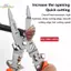 Kìm tuốt dây đa năng HL 12 trong 1 Đa chức năng để gọt vỏ dây Cắt chia dụng cụ làm việc điện LMWU