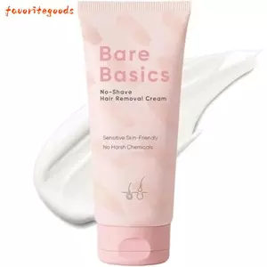 FAVORITEGOODS Không cạo râu, Kem tẩy lông nhẹ nhàng Công thức làm dịu tóc, Tẩy lông dưỡng ẩm cho toàn thân