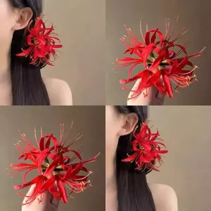 HNKMP Siêu Tinh Tế Hoa Kẹp Tóc Bên Biển Không Khí Kẹp Ảnh Phụ Kiện Tóc Dubill Clip Lily Kẹp Tóc Bên Kẹp.