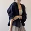 Áo khoác Cardigan Ramie cao cấp dành cho nữ mùa hè mỏng nhỏ dáng rộng áo sơ mi trắng