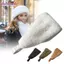 Băng đô sang trọng BORAGETE Fluffy, Băng đô màu trơn co giãn, Thiết kế rộng rãi mềm mại Dây buộc tóc lông giả Phụ kiện phụ nữ