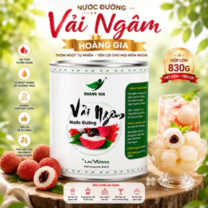 Vải Ngâm Hoàng Gia 830g Topping Vị Ngọt Thanh, Dễ Kết Hợp Nhiều Công Thức