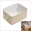 Giỏ vải lanh Cotton thực tế Cinnan Hộp đựng đồ lặt vặt có thể gập lại có tay cầm