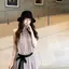 Tính khí lãng mạn thanh lịch kiểu Pháp có dây buộc mỏng vừa vặn hơn Nhìn dây buộc ren khâu hẹp