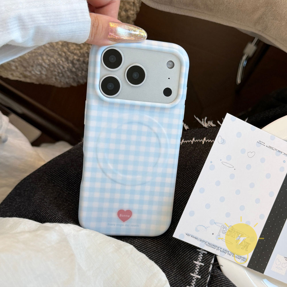 Phone Case For iPhone 17 Pro Max 16 15 14 13 TPU Magnetic Soft Aesthetic Korean Cute