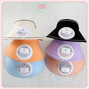 JRP Quạt Làm Mát Thoáng Khí Mũ Quạt Tấm Che Nắng Mũ Câu Cá Làm Mát Đạt Đỉnh Mũ Mũ Sạc Usb Quạt Cho Thể Thao Sunhat JRP