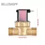 Belleshopp Van điện từ bằng đồng thau 1/2 inch 24V DC Điều khiển nước thường đóng