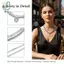 Hình Học Hai Lớp Boho Trái Tim Nelace Pha Lê Vintage Mặt Dây Chuyền Zircon Món Quà Trang Sức Cho Bé Gái