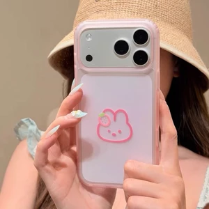 Ốp điện thoại mờ hình chú chó mèo cho iPhone 17 Pro Max 16 15 Pro Max Vỏ bảo vệ chống sốc