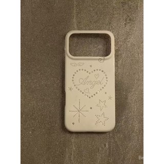 Ốp Điện Thoại Thích Hợp Cho iPhone Laser Sáng Bóng Độc Đáo Tiếng Anh iPhone17Pro / 16 / 15 / 14 Ốp Điện Thoại 13 Bé Gái 12 Niche 11 Vỏ Bảo Vệ Tính Khí 6WHX