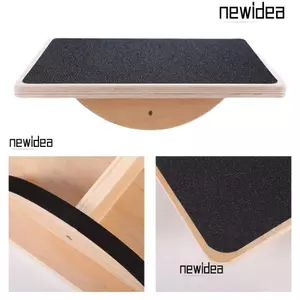 Bảng xếp nếp NEWIIDEA, Bảng cân bằng cực lớn chống trượt, Cân bằng đa năng Huấn luyện cốt lõi rèn luyện sức mạnh Bàn đứng Rocker Board dành cho người lớn