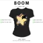 BOOM Áo Baby Tee Nữ Cotton Ôm Body-Áo Thun Ngắn Tay Y2K In Hình PhongCách Mùa Hè, Cổ Tròn Hàng Đầucách hàn quốc phong325