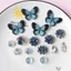 Set Charm Ánh Trăng Hồ Điệp Moonlight Butterfly Crystal Collection Bướm Xanh Hoa Đính Đá Pha Lê Cao Cấp