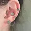 1 Cái / 1 Bộ Chó Con Dễ Thương Paw Zircon Bướm Xương Tai Móng Tay Thời Trang Mới Trang Sức Tai Phong Cách Sang Trọng Cho Nữ Bông Tai Y2K Quà Tặng Mới