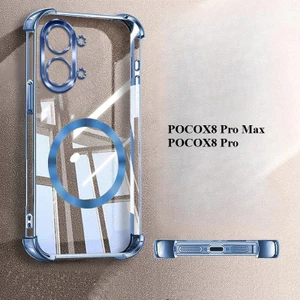 Dành Cho POCO X8 Pro / X8 Pro Max Ốp Lưng TPU CD Chống Rơi Bốn Nắp Vòng Từ Tính Cho Xiaomi Poco X8Pro Max Cặp Đôi Funda