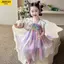 Váy công chúa cầu vồng phong cách mới mùa hè cho bé gái (90-140)