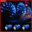 YRBWD 10 Bóng Đèn Nội Thất Ô Tô Màu Xanh T5 B8.5D Dash Gauge Auto