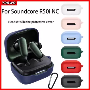 Phụ kiện tai nghe YRBWD, Tai nghe chống bụi chống sốc, Hộp sạc Mini có thể giặt được chống rơi đầy màu sắc cho Soundcore R50i NC