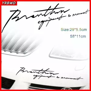 YRBWD Auto Decal 29 * 5.5cm / 58 * 11cm Chữ cái tiếng Anh cá tính