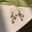 Bộ trang sức IFASIN Lily of The Valley, Vòng tay hoa lan trắng xanh, Quà tặng vòng cổ hoa tua rua