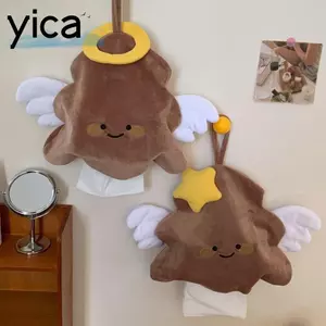Túi đựng khăn giấy treo ô tô YICA, Túi đựng giấy treo chống nước có thể tháo rời, treo sáng tạo Hộp đựng khăn ăn hoạt hình di động trên ô tô