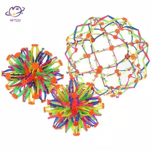 HFTOY Bé ném bóng kéo dài bóng thu nhỏ đồ chơi bóng mở rộng đồ chơi bóng ~