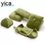 Hộp trưng bày trang sức YICA, Hộp lưu trữ vòng cổ nhung hai cửa, Giá đỡ vòng cổ màu trơn đa chức năng