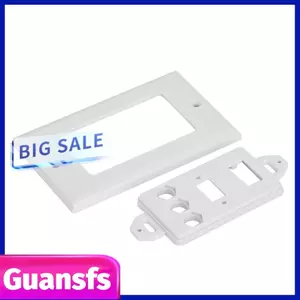 Guansfs HDMI VGA Tấm ốp tường 3 cổng 1.4 Hỗ trợ 4K và Video âm thanh nổi thành phần đi qua bảng điều khiển ổ cắm