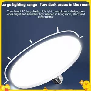 Bóng Đèn LED Đèn Led Siêu Sáng 12W 15W 20W 30W 50W 220V UFO Đèn Led Trong Nhà Trắng Ấm Đèn Bàn Đèn Nhà Để Xe