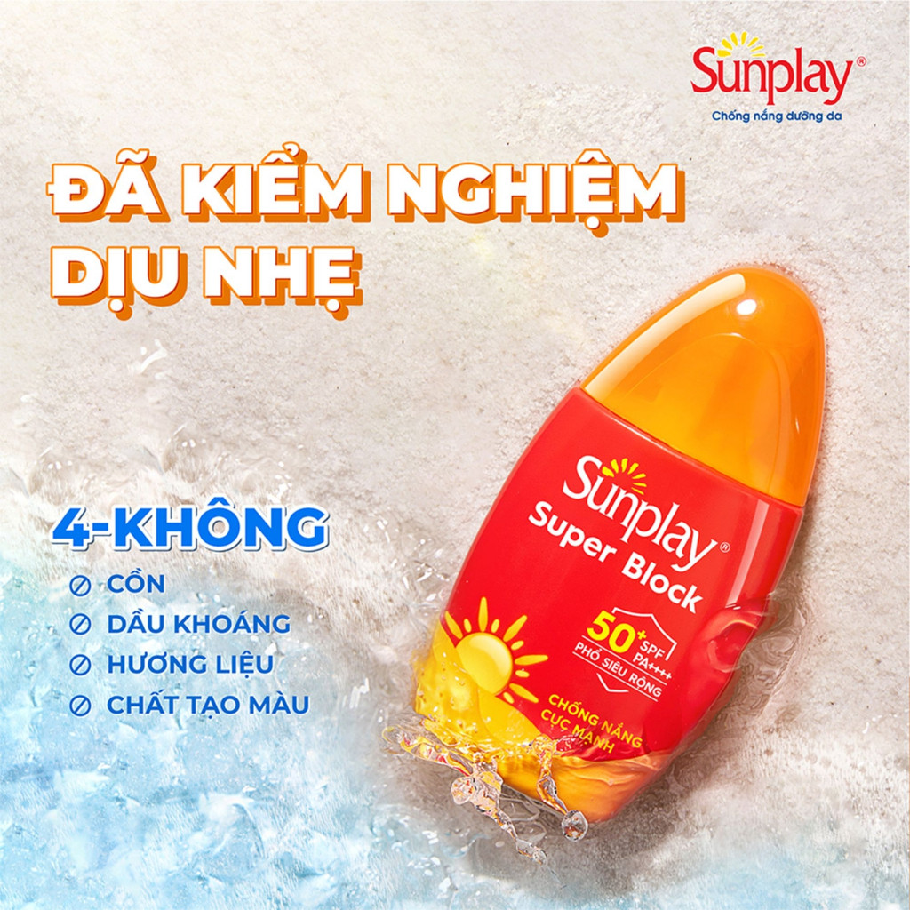 Sữa Chống Nắng Bảo Vệ Vượt Trội Sunplay Super Block SPF50 PA++++