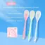 TMOY Kem Dưỡng Da Đa Chức Năng Gel Applicator Silicone Tay Cầm Dài Body Cleaner Bàn Chải Tắm Ba Applicator TMOY