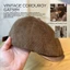 Unisex Retro Corduroy Newsboy Mũ có vành da đã giặt cho mùa thu đông