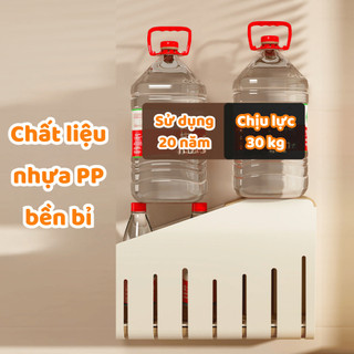 Kệ Cài Dao Kéo Tích Hợp Ống Đựng Đũa, Giá Đựng Dao Muỗng Nhà Bếp Treo Tường Có Khay Thoát Nước