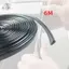 Tấm bảo vệ cao su Viền thay thế hình chữ U 11x5MM Phụ kiện Vỏ màu đen