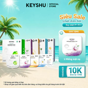 Hộp Mặt Nạ KEYSHU 10 Miếng 30ML Dưỡng Ẩm, Làm Mềm Da, Hỗ Trợ Ngăn Ngừa Lão Hóa