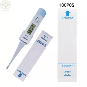 Vỏ đầu dò kỹ thuật số AMBU 100 CÁI, Vỏ đầu dò nhiệt kế dùng một lần mỏng, Vỏ bảo vệ đa năng tiện lợi an toàn chất lượng cao cho trung tâm y tế