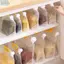 Túi kín hạt JVSUB 5 chiếc, Túi lưu trữ ngũ cốc trong suốt chống ẩm, Túi giữ tươi chống côn trùng có thể tái chế Đồ dùng nhà bếp