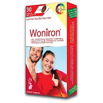 Woniron sắt hữu cơ nhập khầu từ Đức hộp 30 viên bổ sung sắt hữu cơ acid folic và các vitamin cho cơ thể