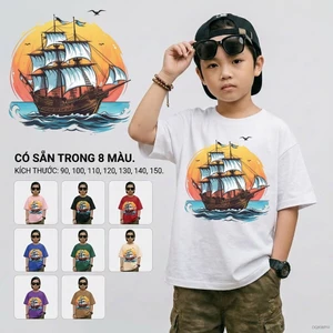 Áo thun bé trai Áo thun bé trai học sinh tiểu học Cho bé 2-12 tuổi Dễ chịu